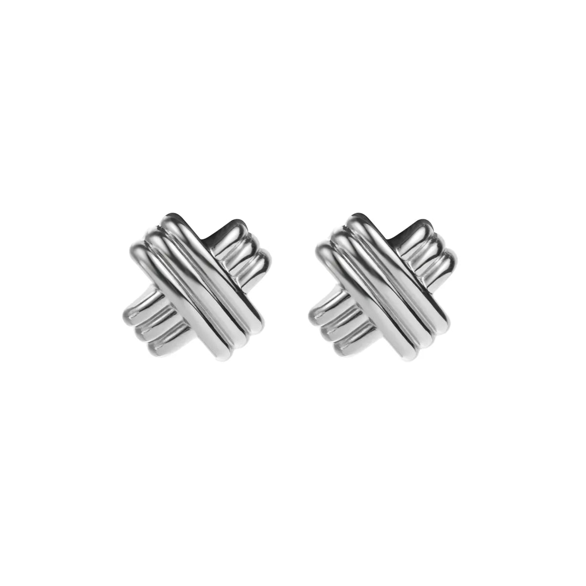 1 Pair Simple Style Geometric Plating Alloy Ear Studs