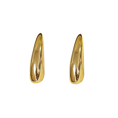 1 Pair Simple Style Geometric Plating Alloy Ear Studs