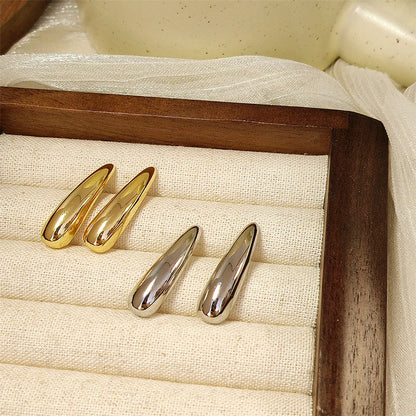 1 Pair Simple Style Geometric Plating Alloy Ear Studs