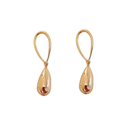 1 Pair Simple Style Geometric Plating CCB Drop Earrings