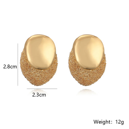 1 Pair Simple Style Geometric Plating Copper 18k Gold Plated Ear Studs