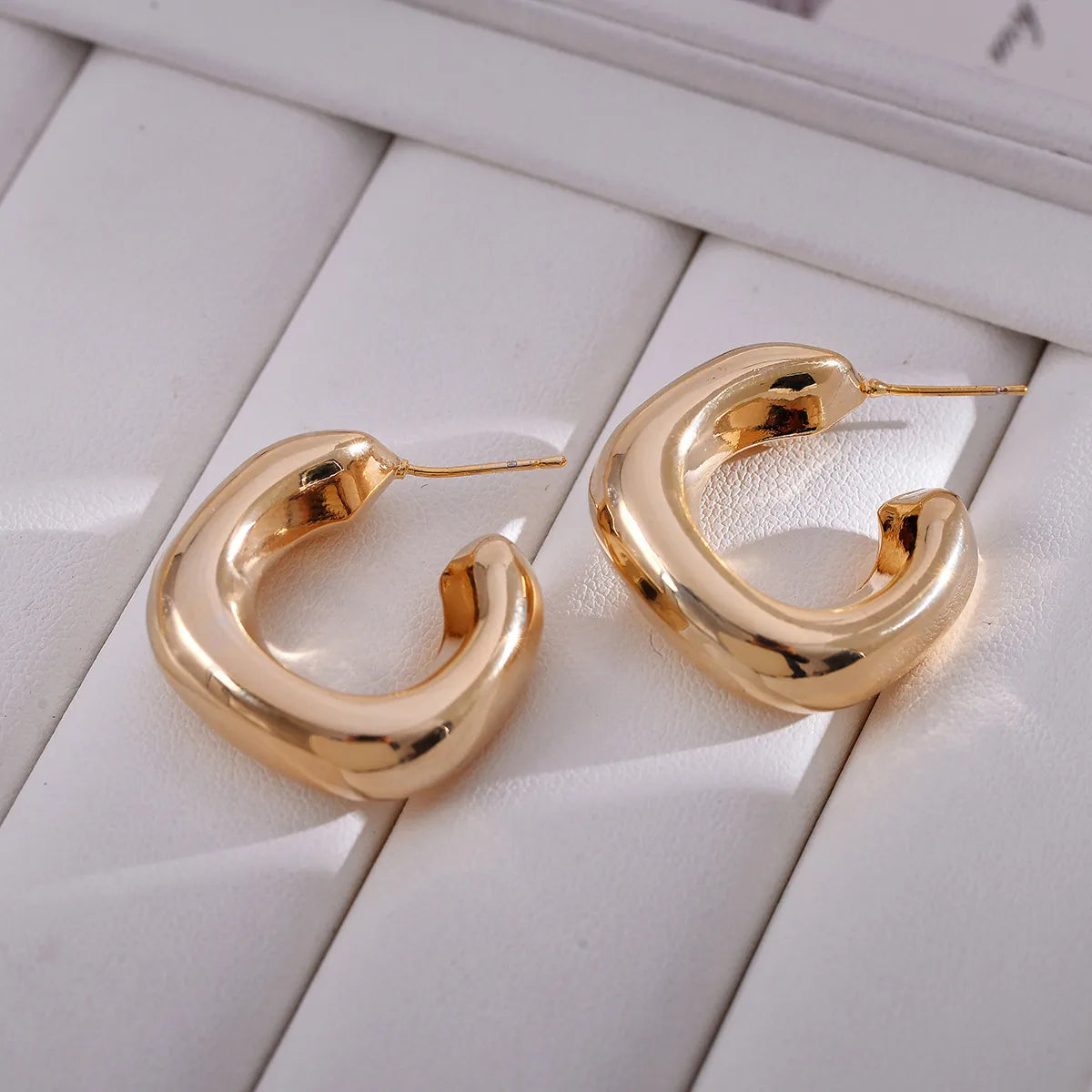 1 Pair Simple Style Geometric Plating Copper Ear Studs