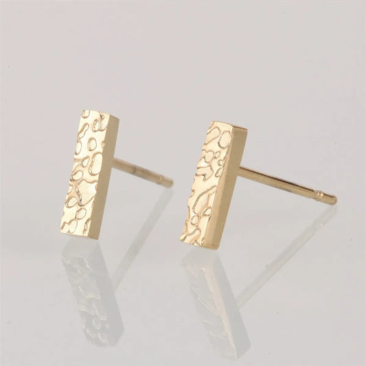 1 Pair Simple Style Geometric Plating Stainless Steel Ear Studs