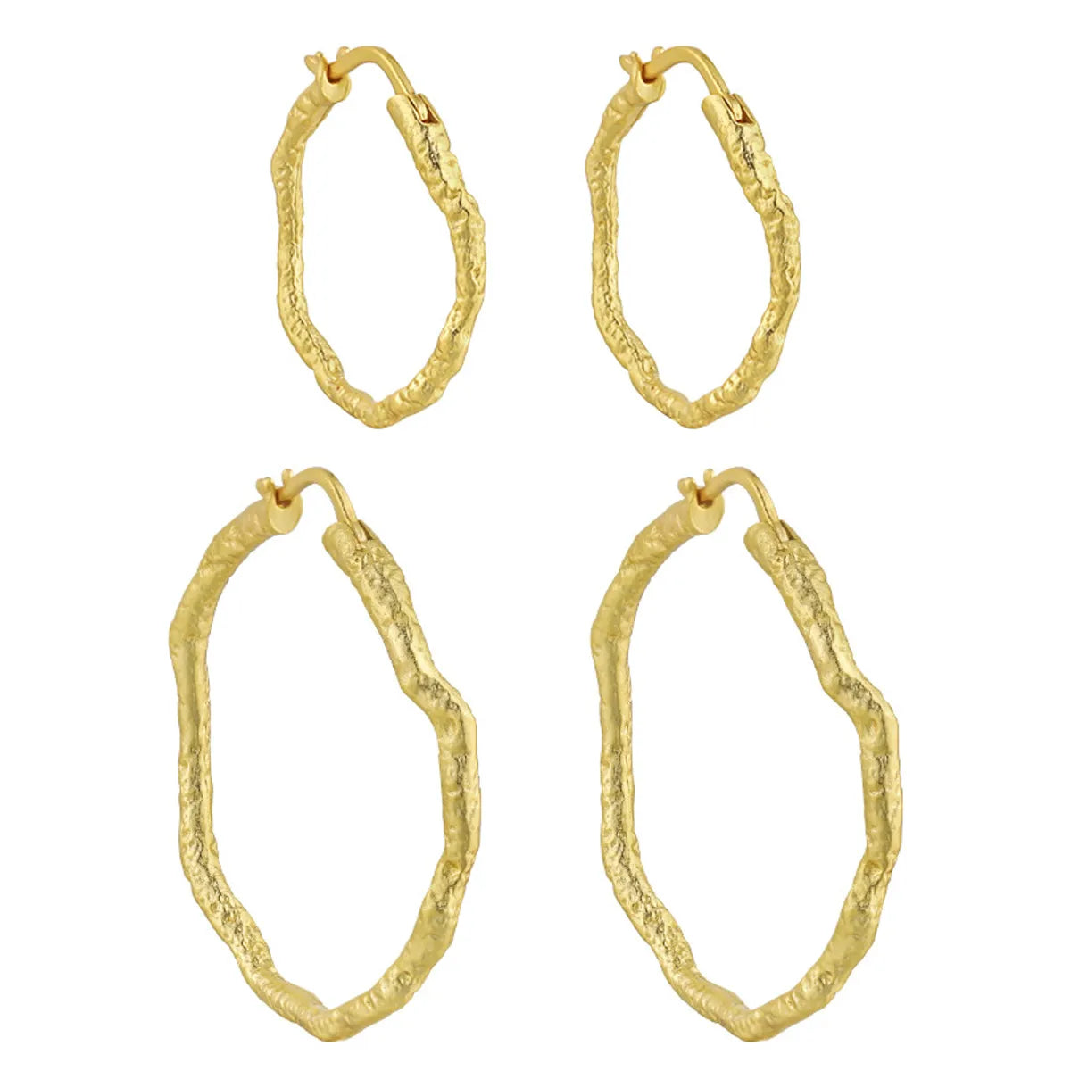 1 Pair Simple Style Geometric Plating Sterling Silver 18k Gold Plated Earrings