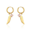 1 Pair Simple Style Geometric Plating 304 Stainless Steel 18K Gold Plated Drop Earrings