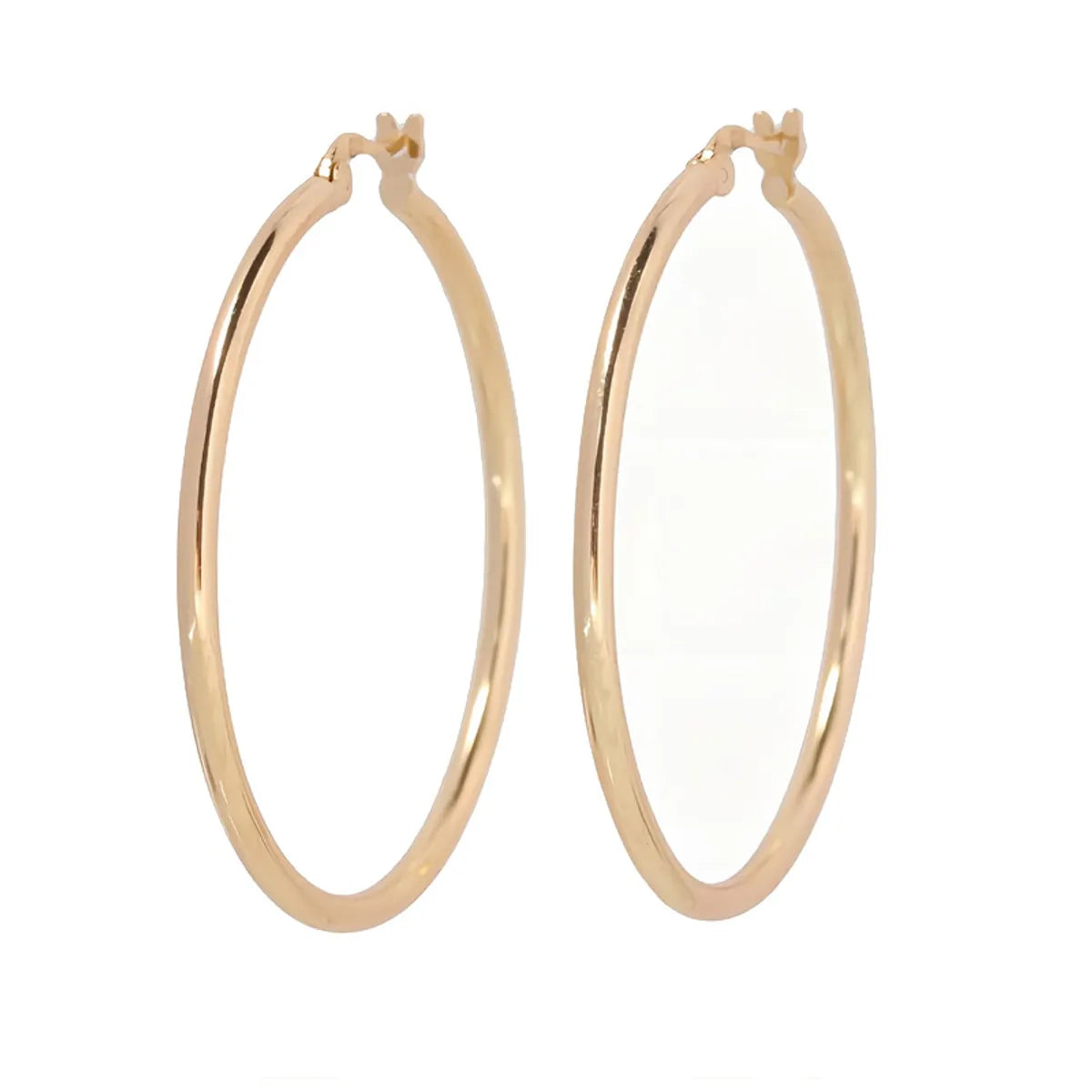 1 Pair Simple Style Geometric Solid Color Plating Sterling Silver White Gold Plated Gold Plated Earrings