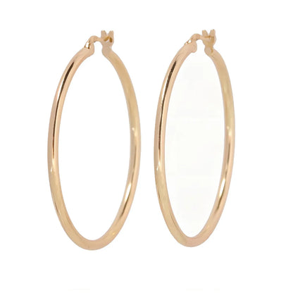 1 Pair Simple Style Geometric Solid Color Plating Sterling Silver White Gold Plated Gold Plated Earrings