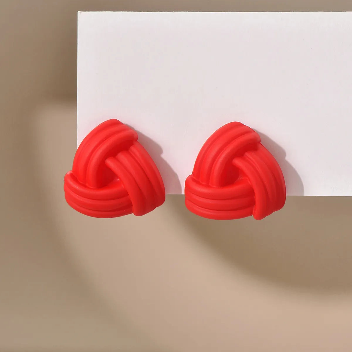 1 Pair Simple Style Geometric Spray Paint Arylic Ear Studs