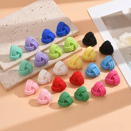 1 Pair Simple Style Geometric Spray Paint Arylic Ear Studs