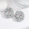 1 Pair Simple Style Geometric Water Droplets Rhinestone Ear Studs