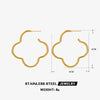 1 Pair Simple Style Heart Shape Plating 304 Stainless Steel 18K Gold Plated Earrings