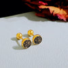 1 Pair Simple Style Heart Shape Plating Titanium Steel Gold Plated Ear Studs