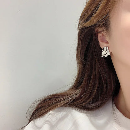 1 Pair Simple Style Irregular Alloy Ear Cuffs Ear Studs