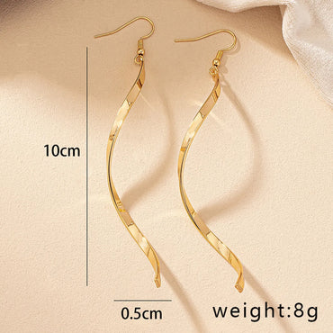 1 Pair Simple Style Irregular Plating Alloy Drop Earrings