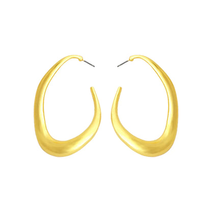 1 Pair Simple Style Irregular Plating Alloy Gold Plated Ear Studs