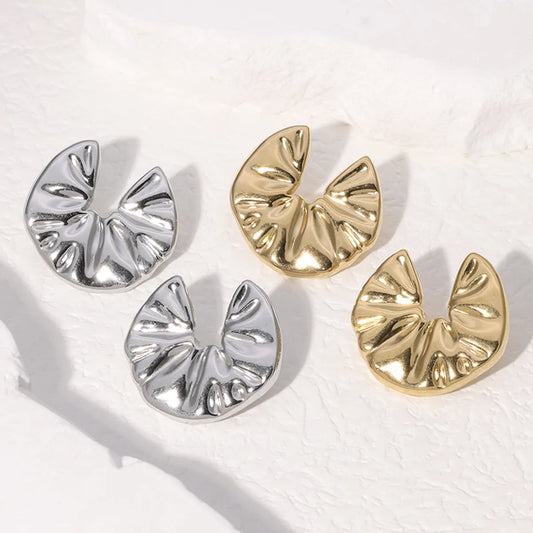 1 Pair Simple Style Irregular Plating Stainless Steel 18K Gold Plated Ear Studs