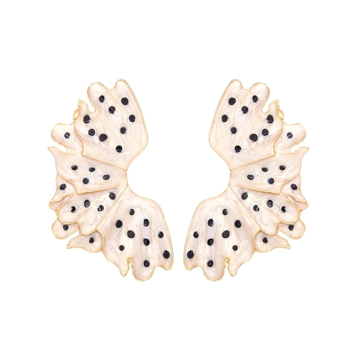 1 Pair Simple Style Leaf Enamel Zinc Alloy Ear Studs