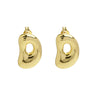 1 Pair Simple Style Letter Plating Copper 18K Gold Plated Ear Studs