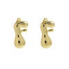 1 Pair Simple Style Letter Plating Copper 18K Gold Plated Ear Studs