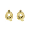 1 Pair Simple Style Letter Plating Copper 18K Gold Plated Ear Studs