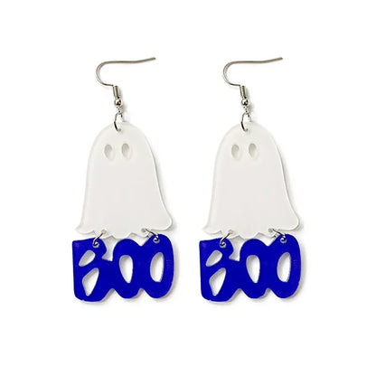 1 Pair Simple Style Letter Printing Arylic Drop Earrings