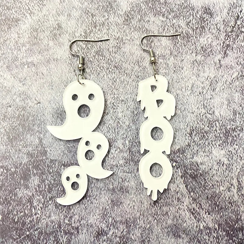 1 Pair Simple Style Letter Printing Arylic Drop Earrings