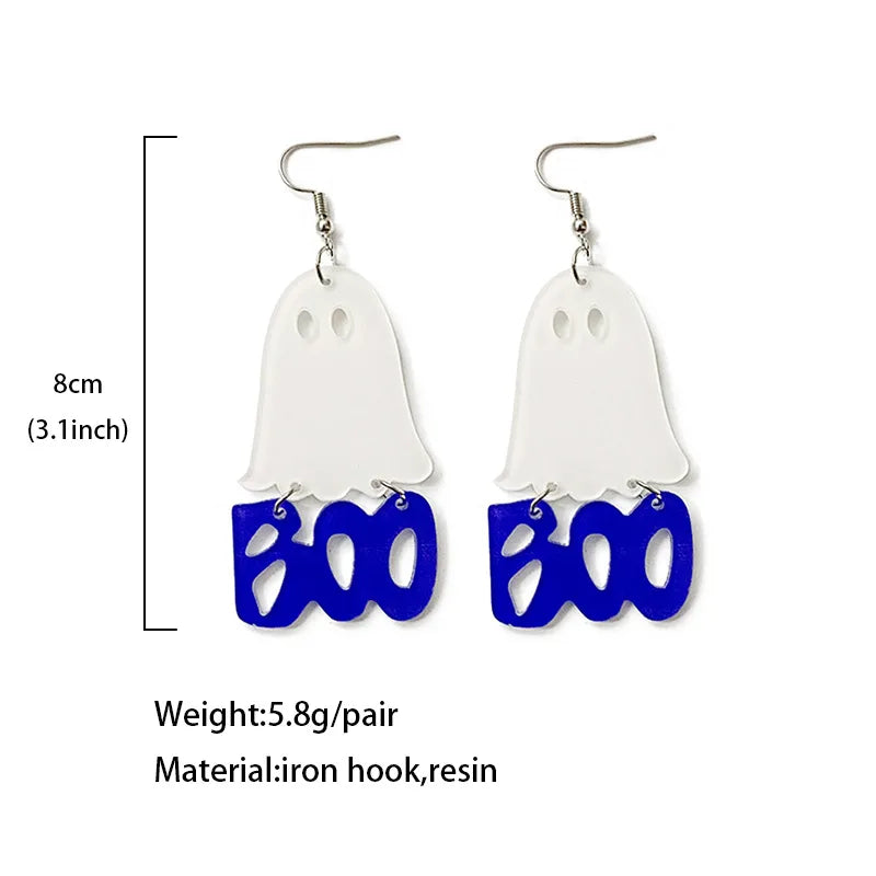 1 Pair Simple Style Letter Printing Arylic Drop Earrings