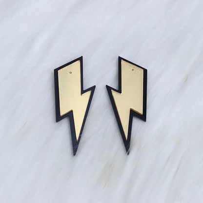 1 Pair Simple Style Lightning Arylic Ear Studs