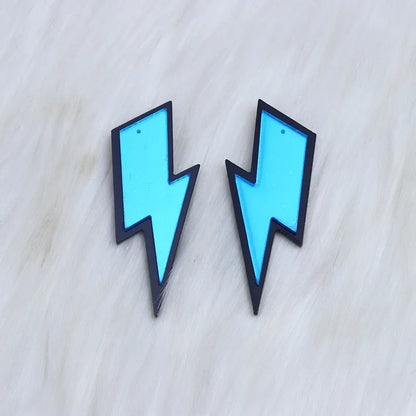 1 Pair Simple Style Lightning Arylic Ear Studs