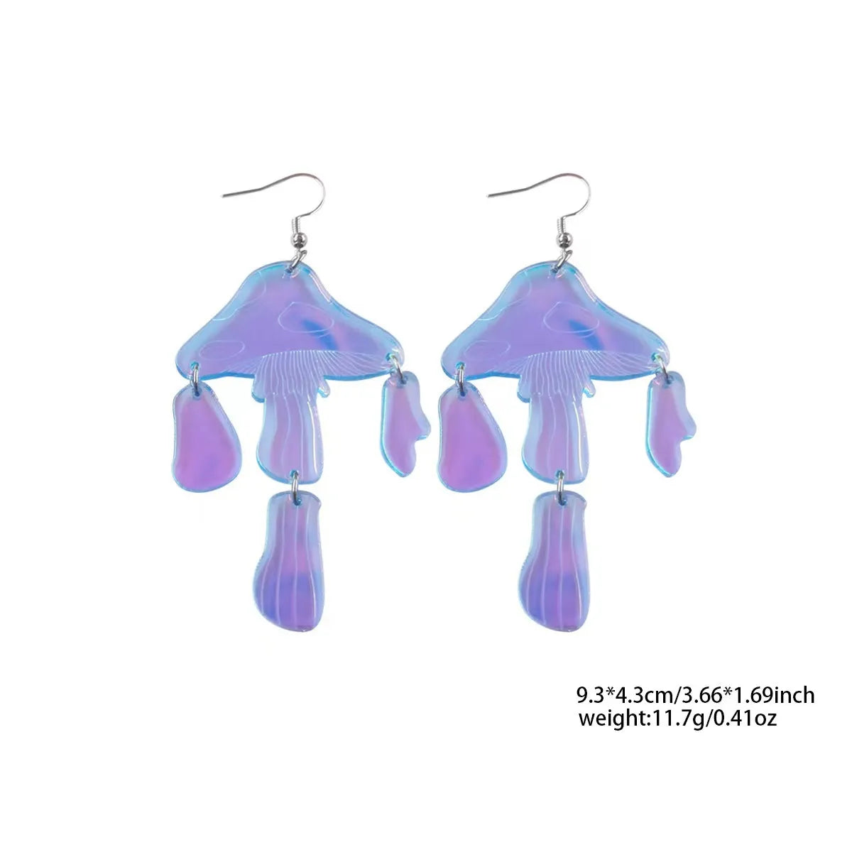 1 Pair Simple Style Mushroom Arylic Drop Earrings