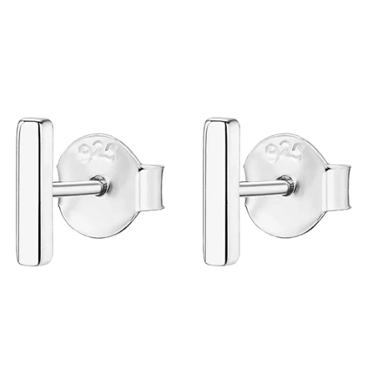 1 Pair Simple Style Number Sterling Silver Plating Ear Studs