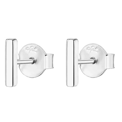 1 Pair Simple Style Number Sterling Silver Plating Ear Studs