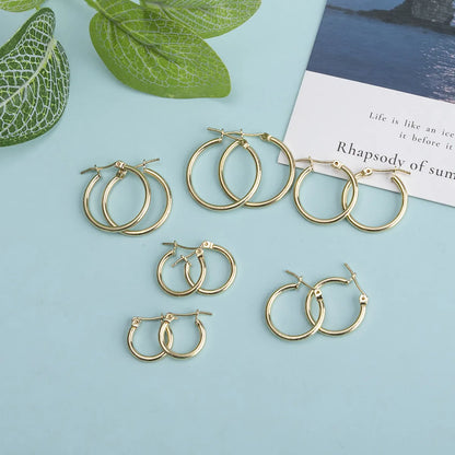 1 Pair Simple Style Oval Plating Alloy Earrings