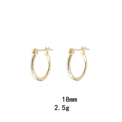 1 Pair Simple Style Oval Plating Alloy Earrings