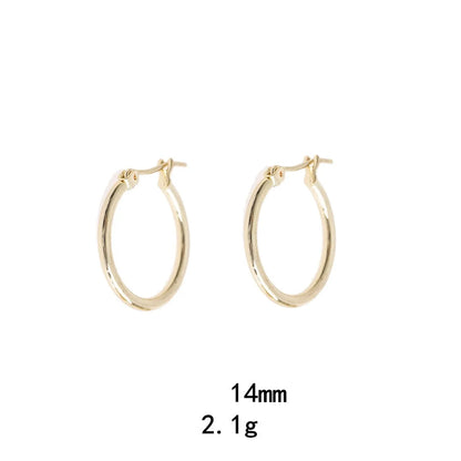 1 Pair Simple Style Oval Plating Alloy Earrings