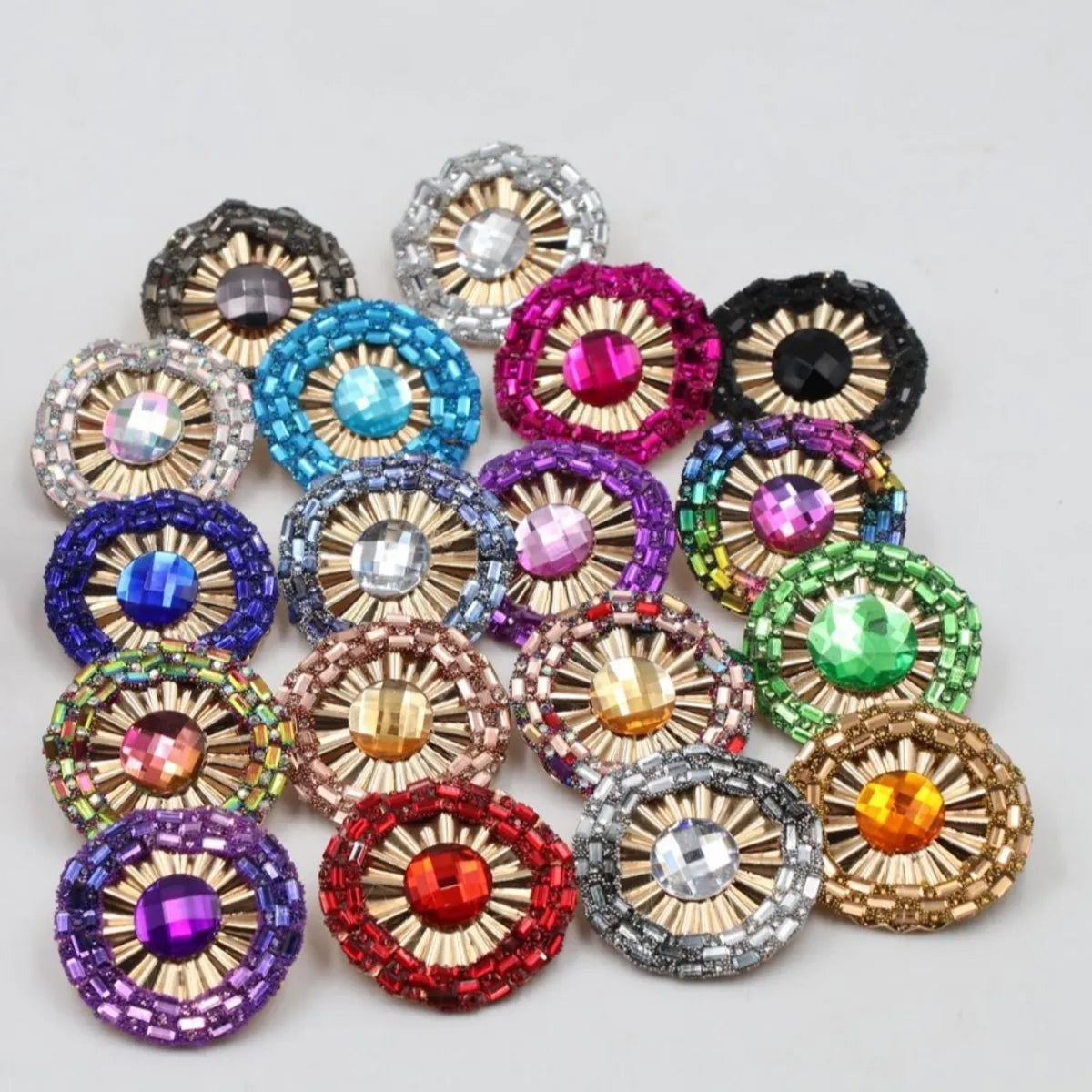 1 Pair Simple Style Round Flower Zinc Alloy Ear Studs