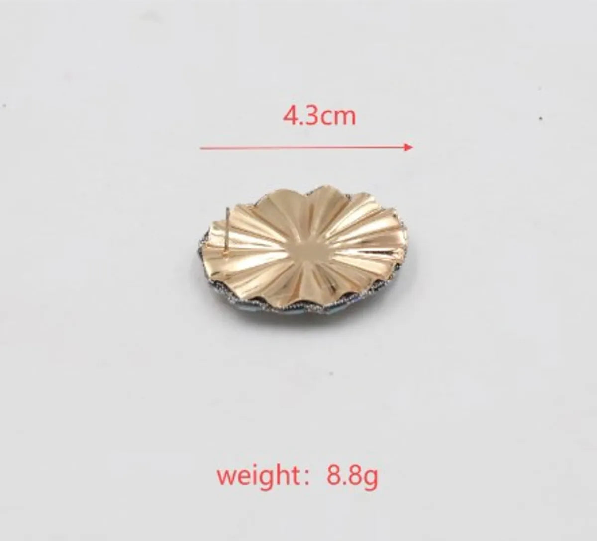 1 Pair Simple Style Round Flower Zinc Alloy Ear Studs