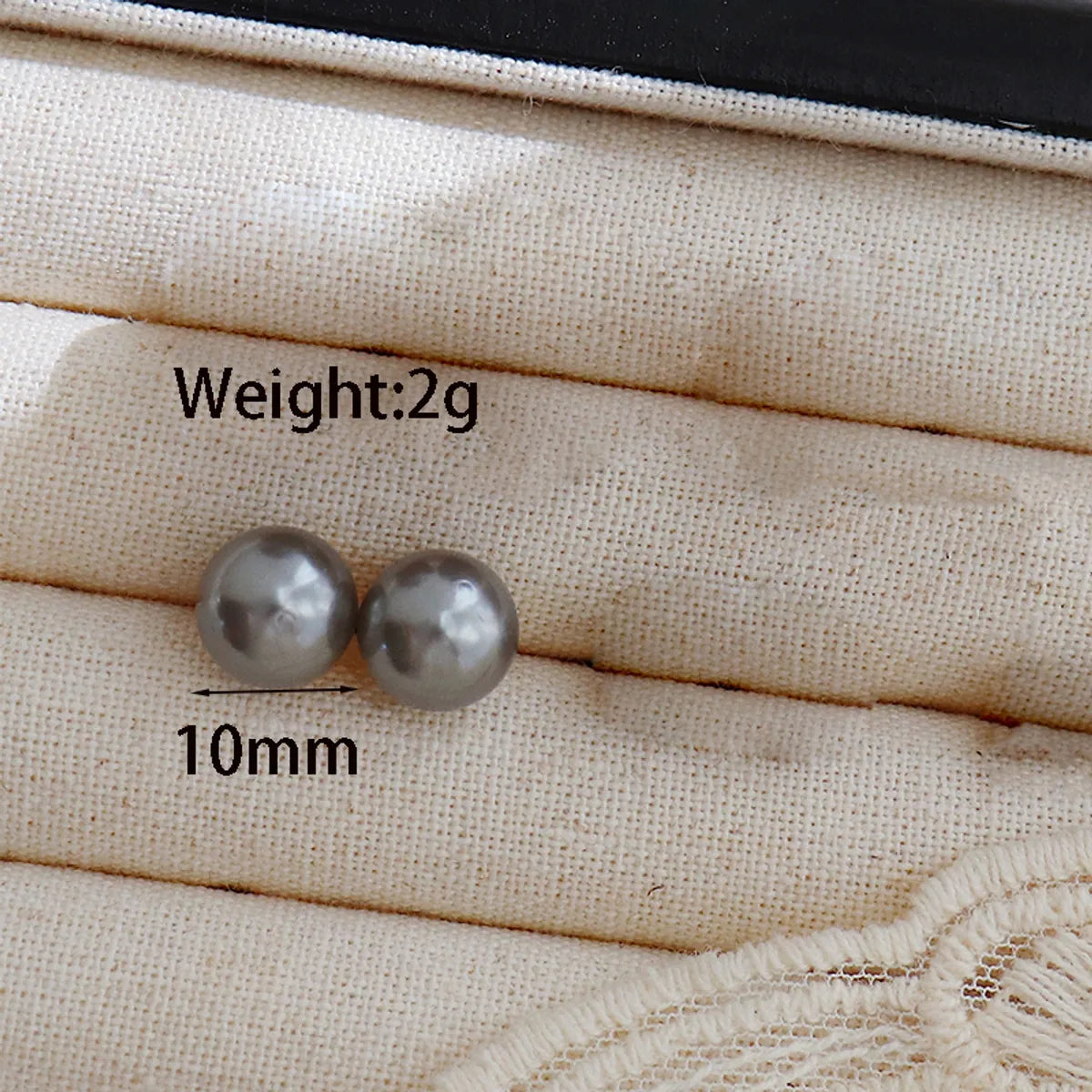 1 Pair Simple Style Round Plating Inlay Freshwater Pearl Artificial Pearls Gold Plated Ear Studs