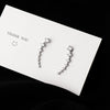 1 Pair Simple Style Round Sterling Silver Inlay Zircon Ear Studs