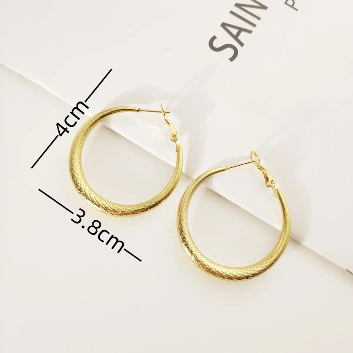 1 Pair Simple Style Round Titanium Steel 18K Gold Plated Earrings