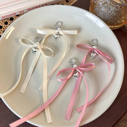 1 Pair Simple Style Shiny Bow Knot Alloy Drop Earrings