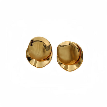 1 Pair Simple Style Solid Color 304 Stainless Steel Ear Studs