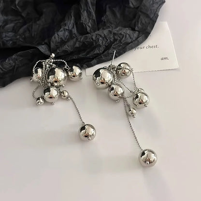 1 Pair Simple Style Solid Color Arylic Drop Earrings