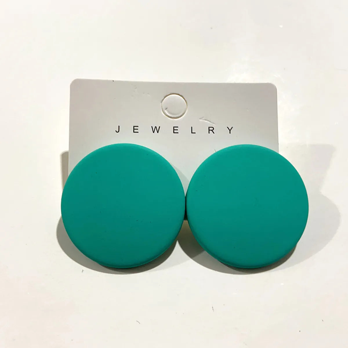 1 Pair Simple Style Solid Color Arylic Ear Studs