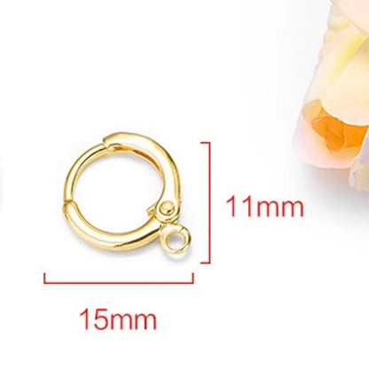 1 Pair Simple Style Solid Color Copper Plating Earrings Accessories Jewelry Accessories