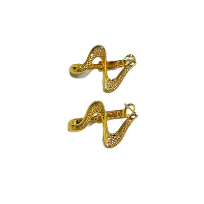 1 Pair Simple Style Solid Color Inlay Copper Zircon Ear Studs