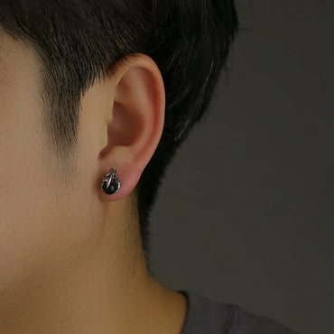 1 Pair Simple Style Solid Color Plating Alloy Ear Studs