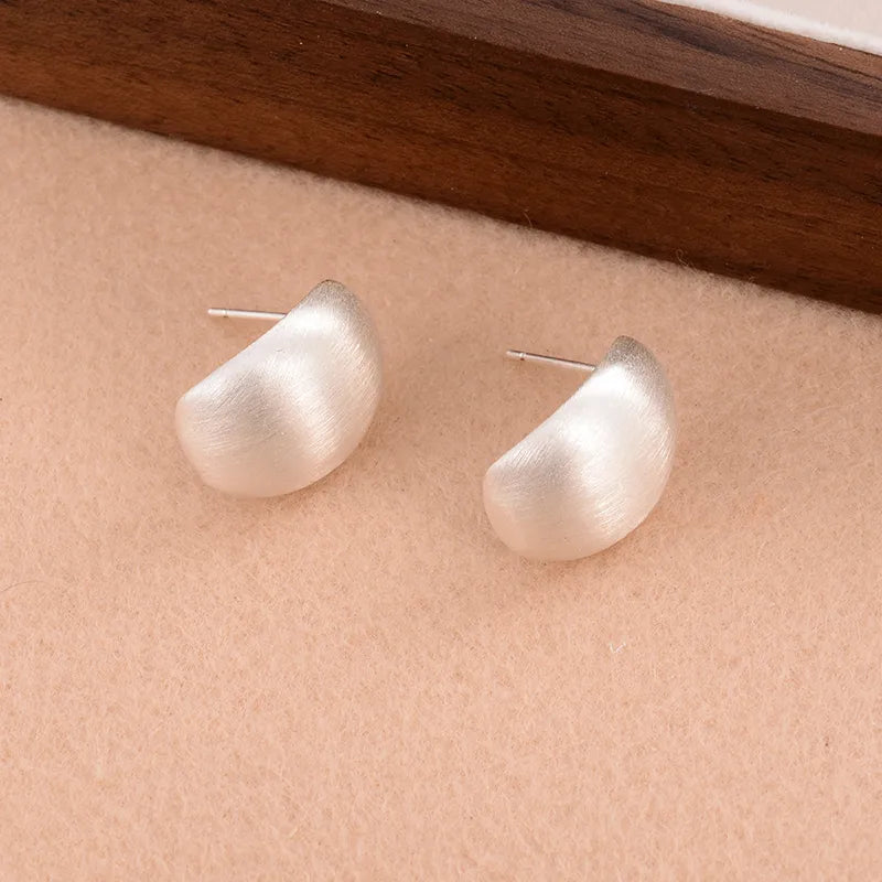 1 Pair Simple Style Solid Color Plating Copper Ear Studs