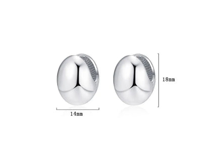 1 Pair Simple Style Solid Color Plating Copper White Gold Plated Ear Studs