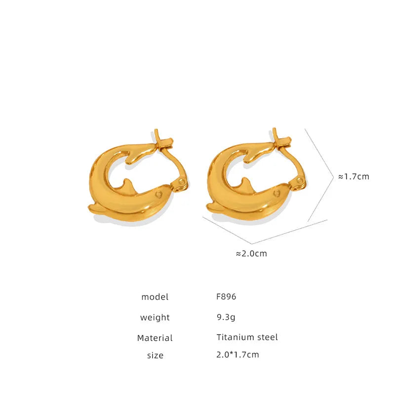 1 Pair Simple Style Solid Color Plating Inlay Titanium Steel 18K Gold Plated Ear Studs